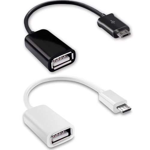Tek Styz OTG MicroUSB 2.0 (2Pack) Compatible with Asus Transformer Pad TF103C 8GB Full Hi-Speed On-The-Go Access to Your Acessories; Keyboard, Mice, Backup, SD Cards, More! (Black + White)