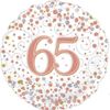 Sparkling Rose Gold Bday 18"