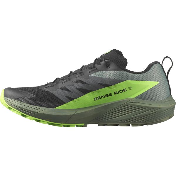 Salomon Sense Ride Men's Trail Running Shoes, Cushioning and Response, Versatile Grip, and Lightweight Upper, Black, 9