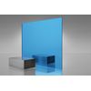 Acrylic Plexiglass Sheet - 1/8" Thick - Lt. Blue Mirror #2069 - 12" x 12"