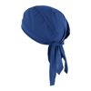 Cotton Solid Unlined Biker Do Rag Cap, Navy
