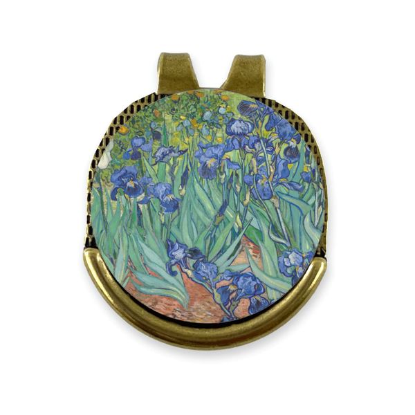 YouCustomizeIt Irises (Van Gogh) Golf Ball Marker - Hat Clip - Gold