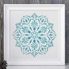 CraftStar Laghu Mandala Stencil - 18 cm Round Stencil - Craft/Card/Cake Stencil Template