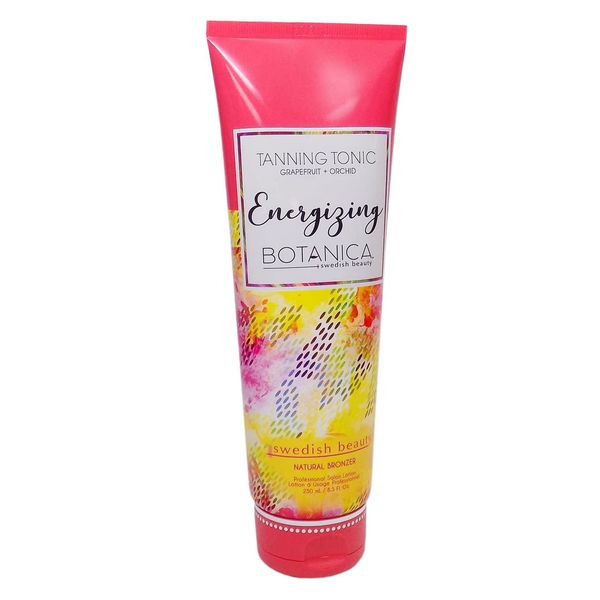 Swedish Beauty ENERGIZING Botanica Natural Bronzer (8.5 ounces) Tanning Bed Lotion, Grapefruit and Orchid Blend