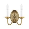 Livex Lighting 4152-04 Home Basics 2 Light Black Wall Sconce
