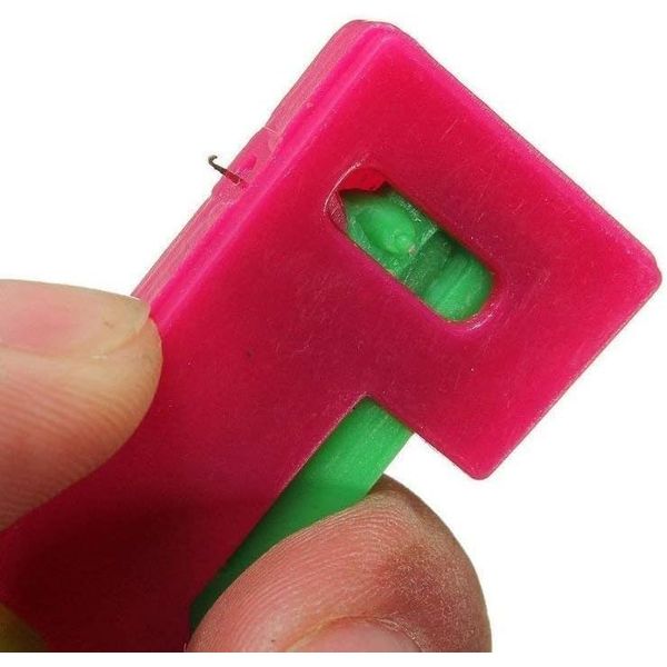 Automatic Needle Threader,Creative Device String Guide Tool Threaded,Needle Threader,Hand Self Thread Guide Plastic Sewing Needle Device,DIY Threading Tool,Plastic Hand Sewing Needles