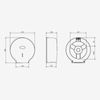 Jofel Smart Medium Toilet Roll Holder, White, 300 m