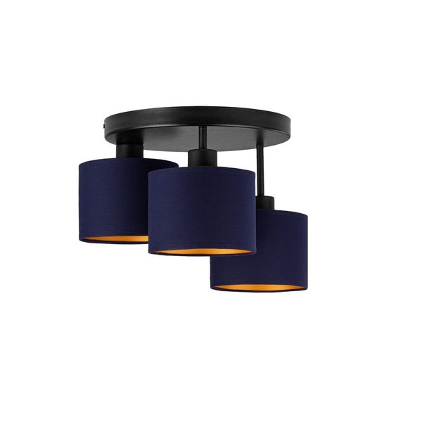 decorwelt Deckenlampe Deckenleuchte Wohnzimmer Blau-Gold Hängeleuchte Küche Hängelampe Beleuchtung Lampe Esstischlampe Esszimmer Schlafzimmer