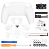 NOT A CONTROLLER - RISE4 Solid Color Plastic Remap Kit for eXtremeRate PS5 Controller BDM-010 & BDM-020 Only Compatible with PS5 Controller Upgrade Board and Redesigned Back Case & 4 Back Buttons