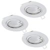 Eglo Recessed Light, Steel, White