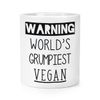 Warning World's Grumpiest Vegan Makeup Brush Pencil Pot