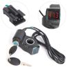 Power Switchs Handlebar Control Switch Digital Voltage Display Thumb Throttle Switchs with Key Lock Riding