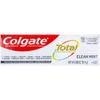 Colgate Total Toothpaste, Clean Mint, Travel Size 0.88 oz (24.9g) - Pack of 12