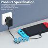 Hafiuege Charger for Nintendo Switch, 39W Fast Charging AC Adapter USB-C Type-C Cable Power Supply for Switch/Switch Dock/Switch OLED/Switch Lite and Switch Pro Controller