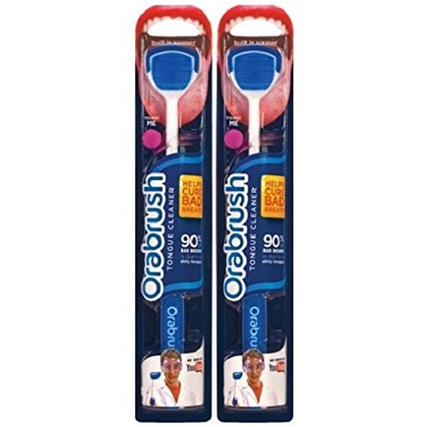 Orabrush Tongue Cleaner x 2 by Orabrush (random color)