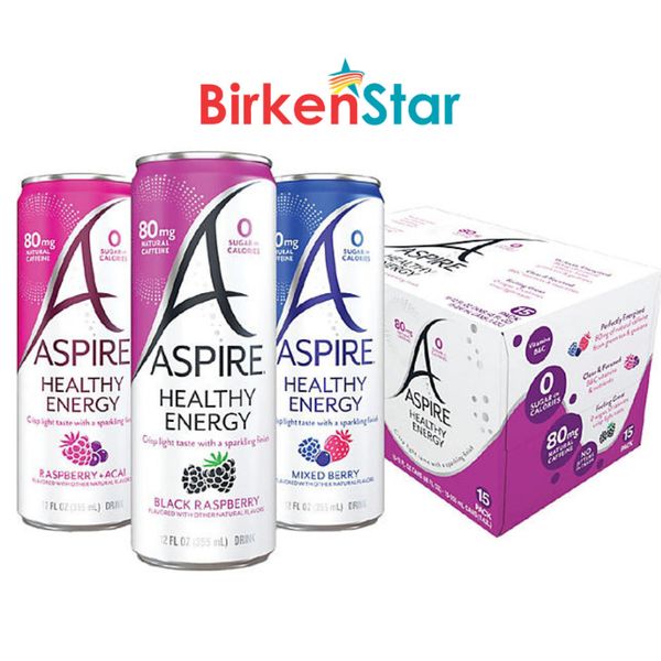 Aspire Healthy Energy Drinks Variety Pack (12 fl. oz., 15 pk.) Great Price