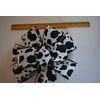 10" Wired Cow Spots Wreath Bow