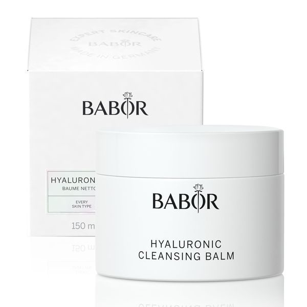 BABOR Hyaluronic Cleansing Balm for sensitive skin, Deep-acting facial cleanser for gentle cleansing, With hyaluron, 1 x 150 ml