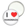 I Love Handbags - 55mm Round Compact Mirror