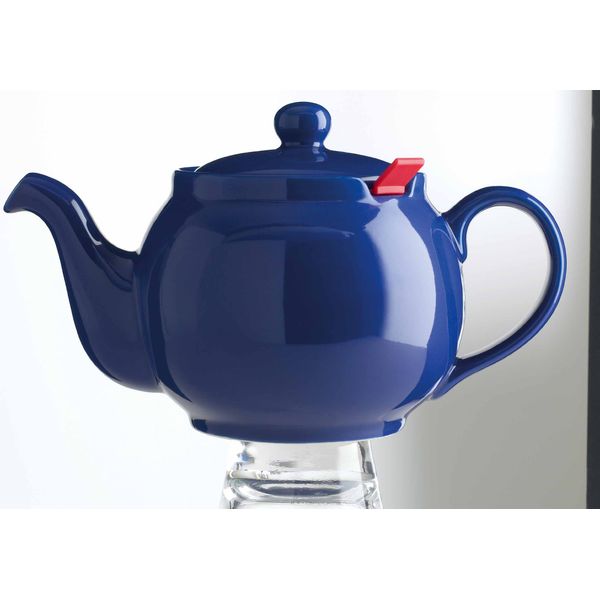 London Teapot Company-Chatsford 6-Cup Teapot with One Red Filter, Blue