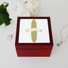 CafePress Surf Board Memory Keepsake Jewelry Box, 5"x5"x3.75"