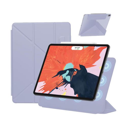 Socedeep for iPad (A16) 11th Generation Cover 11-inch 2025, Y Fold Magnetic iPad 10th Generation 10.9-inch 2022 Multi-Angle Stand Case with Hidden Pencil Holder (Lavender Grey)