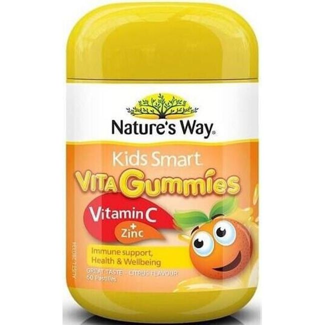 Nature's Way Kids Smart VitaGummies Vitamin C + Zinc Pastilles 60