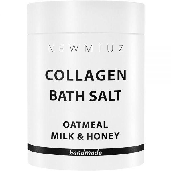 NEW MIUZ Bath Salt Collagen Bath Soak Oatmeal Honey Powder Moisturizing Skin Softness Magnesium Epsom Salt Luxury