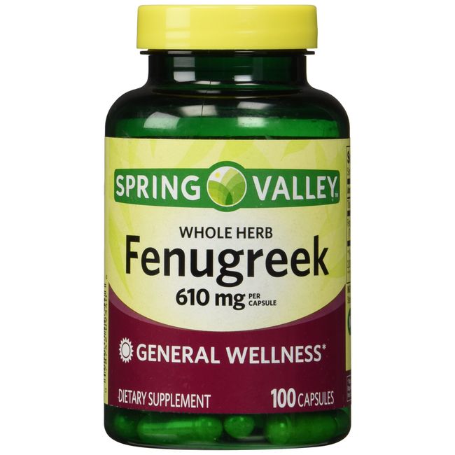 Spring Valley - Fenugreek 610 mg, 100 Capsules