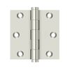 Deltana DSB314 3" x 3" Square Hinge in Polished Nickel