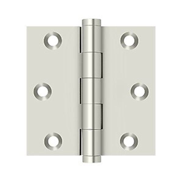 Deltana DSB314 3" x 3" Square Hinge in Polished Nickel