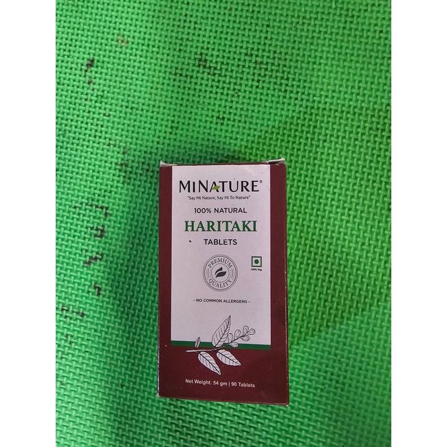 Minature 100% Natural HARITAKI 90 Tablets  exp-6/2026