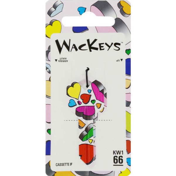 WacKey Hearts House Key Blank KW1