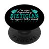 Lustiger Spruch Legendary Dietician PopSockets mit austauschbarem PopGrip