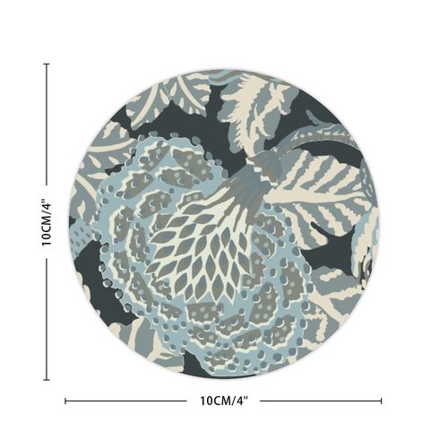Zyadsinoudor Green White Chinoiserie Floral Laptop Stickers Asian Oriental Sticker Decal Water Bottle Stickers Waterproof Elegant Decal for Women Adults Students Teachers Employees 4inch 50 Pieces