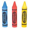 Lot Of 36 Assorted Color Crayon Shaped Erasers