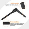 uxcell M10 x 100mm Adjustable Knobs Handle Male Thread Push Button Ratchet Quick Release Locking Rotating Bolt for Lathe Machinery, Black
