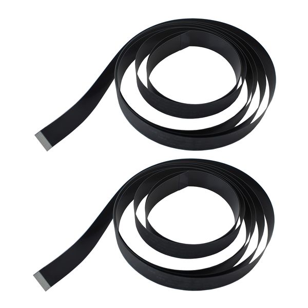 A1 FFCs - Long Flex Cable for Raspberry Pi Camera - Black 2m / 6.56ft (2 Pack)