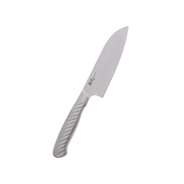 Takagi Santoku Knife, Silver, 5.5 inches (140 mm), Kanesada Western Knife, Can be Used for a Wide Variety of Vegetables, Meat, Fish, Etc., Seamless Clean Specifications, Stainless Steel Handle,