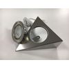 Leyton Lighting 20w 12v halogen triangle downlight under shelf light stainless steel