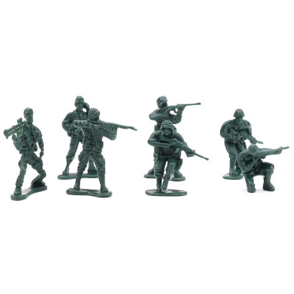 Entervending Army Men Action Figures - 2” Small Soldiers for Boys - 25 Pcs Green Army Soldier Toy Playset - Military Toys - Army Party Favor Decorations