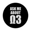 Ask Me About Omega 3 - white PopSockets mit austauschbarem PopGrip