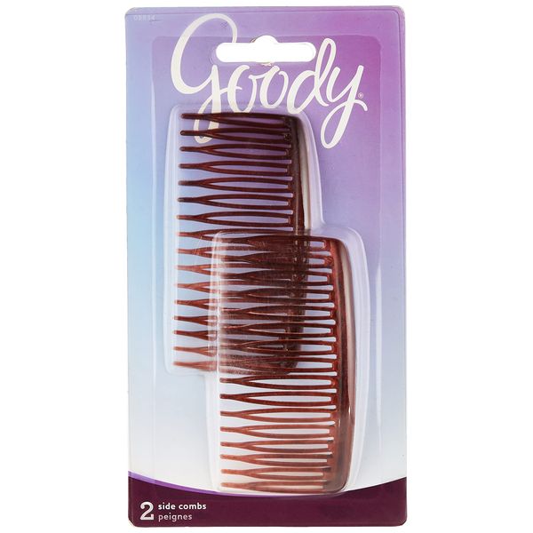 Goody WoMens Classics Mock Tort Comb, Side, 0.51 Inch, 2 Count