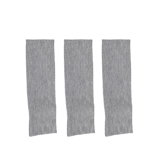 LJFEA 3 Pcs Yoga Headbands Stretchy Cotton Kopf Bande Hairwarp Sport Laufen Exercise Gym (Grau)