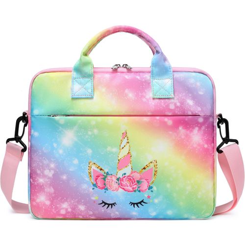 JIANYA Kids Tablet Carrying Bag, 10-12.5 Inch Tablet Sleeve Bag with Shoulder Strap, Unicorn