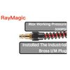 RayMagic 1/4"PU Recoiled Air Hose x 25FT Flexible Durable Lightweight 145PSI