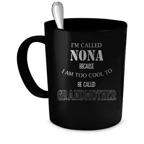 Nona Coffee Mug. Nona gift 11 oz. black