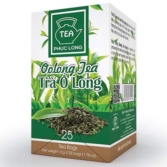 Oolong Tea Bag - Tea PHUC LONG - TEA VIETNAM - Packaging: 2g x 25 packs