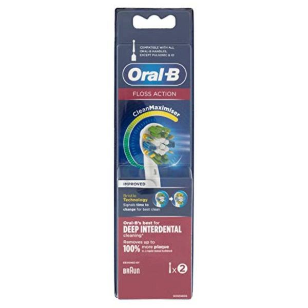 Oral-B - FlossAction Head with CleanMaximiser-Technology - 2 Pieces