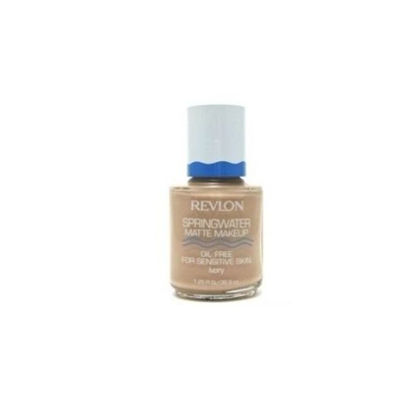 Revlon Springwater Matte Makeup Oil-Free For Sensitive Skin 1.25 oz 36.9ml Ivory